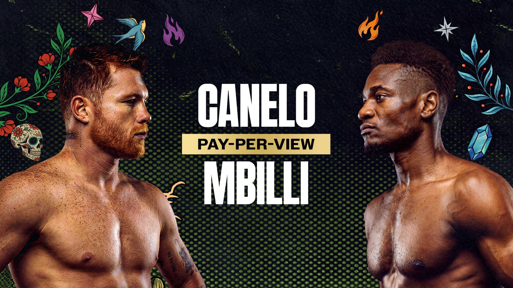 Canelo vs Mbilli pay-per-view artwork